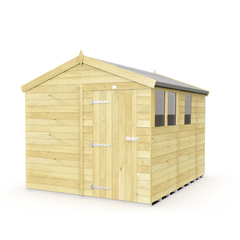 Holt 8' x 9' Pressure Treated Shiplap Modular Apex Shed