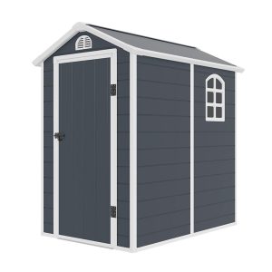 4' x 6' Jasmine Plastic Shed with Foundation Kit (1.34m x 1.92m)