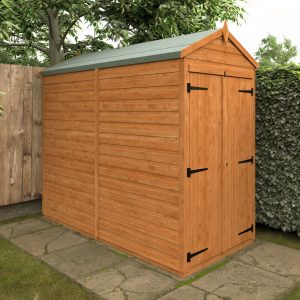 Redlands 4' x 8' Double Door Windowless Shiplap Modular Apex Shed