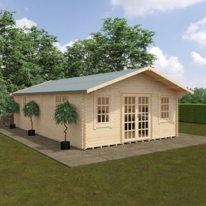 Redlands 5.4m x 9.2m Turnberry Log Cabin