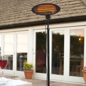 La Hacienda Black Quartz Adjustable Heater