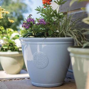 La Hacienda Eden Embelm Blue Garden Pot - 45cm