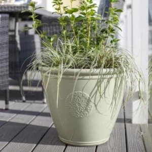 La Hacienda Eden Embelm Green Garden Pot - 45cm