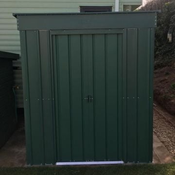 5' x 3' Globel Heritage Green Pent Metal Shed (1.48m x 0.93m)