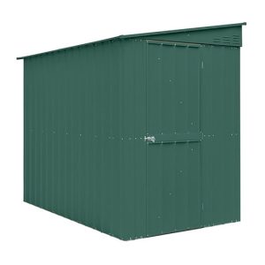 5' x 8' Globel Heritage Green Lean-To Metal Shed (1.55m x 2.42m)