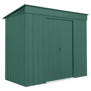 8' x 4' Globel Heritage Green Pent Metal Shed (2.42m x 1.24m)