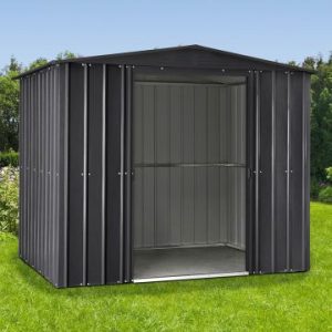 8' x 5' Globel Anthracite Grey Metal Shed (2.45m x 1.54m)