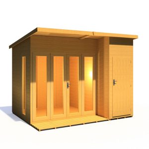 Loxley 10' x 8' Hayle Summer House With Side Shed