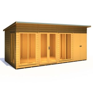 Loxley 16' x 8' Stanton Summer House With Side Shed