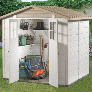 Loxley 7' x 5' Plastic Mediterranean Apex Shed