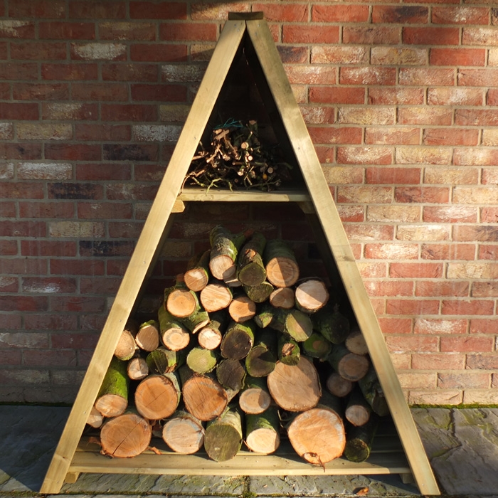 Loxley Large Tongue and Groove Triangular Log Store