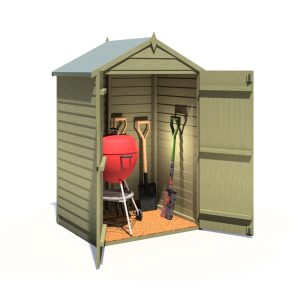 Loxley 4' x 3' Pressure Treated Overlap Double Door Apex Shed