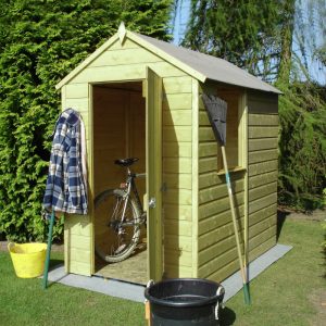 Loxley 4' x 6' Pressure Treated Shiplap Apex Shed