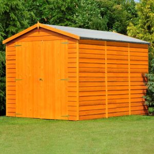 Loxley 6' x 12' Windowless Double Door Overlap Apex Shed