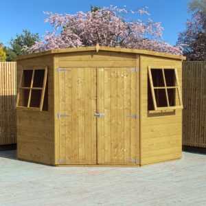 Loxley 7' x 7' Pressure Treated Shiplap Corner Shed