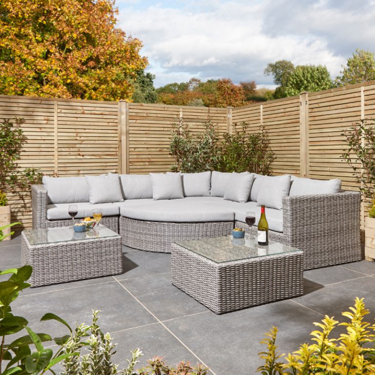 Rowlinson Marbella Multi Function Rattan Garden Furniture Set