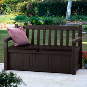 Norfolk 265L Resin Storage Bench - Brown