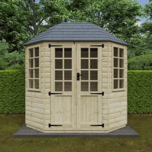 Redlands 8' x 6' Pressure Treated Octagonal Summer House