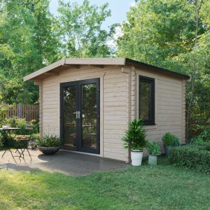 Oren 10' x 12' Marquess Log Cabin - 44mm