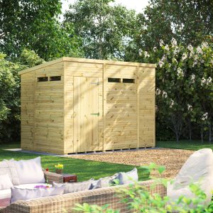 Oren 10' x 6' Premium Shiplap Modular Custom Pent Security Shed