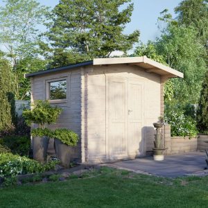 Oren 12' x 10' Viscount Workshop Log Cabin - 28mm