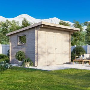 Oren 12' x 12' Count Workshop Log Cabin - 28mm