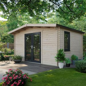 Oren 12' x 14' Marquess Log Cabin - 44mm