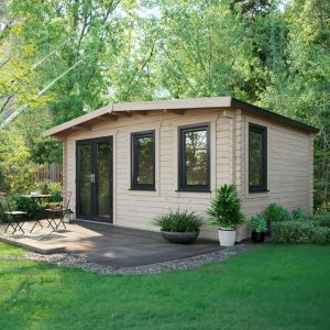 Oren 12' x 16' Marquess Log Cabin - 44mm