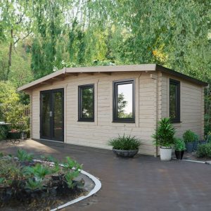 Oren 12' x 20' Marquess Log Cabin - 44mm