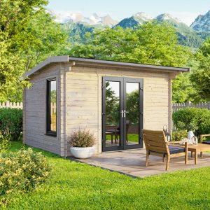 Oren 12' x 8' Duchess Log Cabin - 44mm