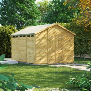 Oren 12' x 10' Premium Shiplap Modular Custom Apex Security Shed