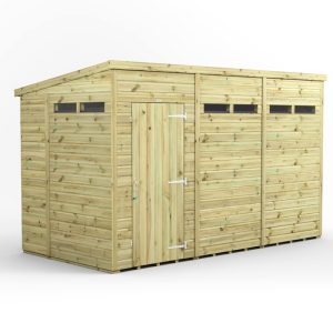 Oren 12' x 6' Premium Shiplap Modular Custom Pent Security Shed