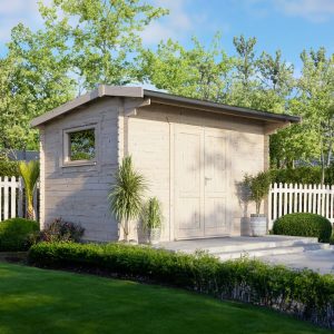 Oren 14' x 10' Duke Workshop Log Cabin - 28mm