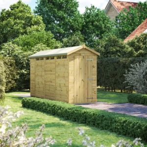 Oren 14' x 4' Premium Shiplap Modular Custom Apex Security Shed