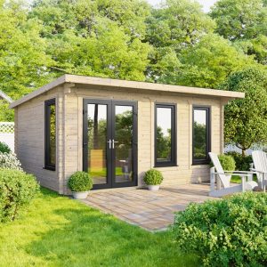 Oren 16' x 10' Countess Log Cabin - 44mm