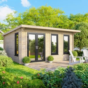 Oren 16' x 12' Countess Log Cabin - 44mm