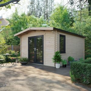 Oren 16' x 12' Marquess Log Cabin - 44mm