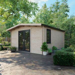 Oren 16' x 14' Marquess Log Cabin - 44mm