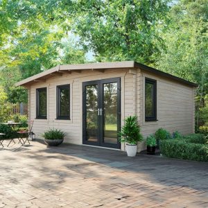 Oren 16' x 16' Marquess Log Cabin - 44mm