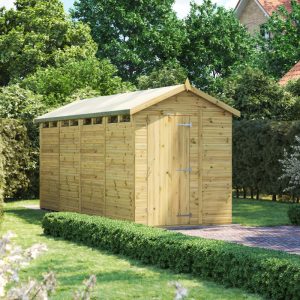 Oren 16' x 6' Premium Shiplap Modular Custom Apex Security Shed