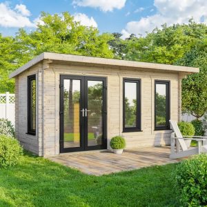 Oren 18' x 8' Countess Log Cabin - 44mm