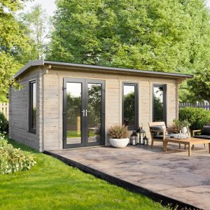 Oren 20' x 14' Duchess Log Cabin - 44mm