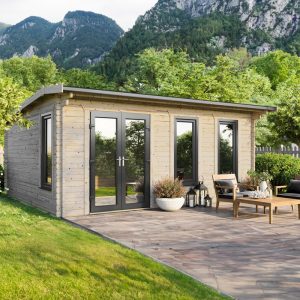 Oren 20' x 18' Duchess Log Cabin - 44mm