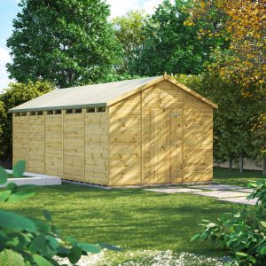 Oren 20' x 10' Premium Shiplap Modular Custom Apex Security Shed