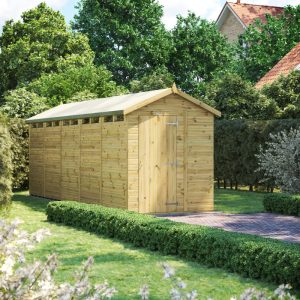 Oren 20' x 6' Premium Shiplap Modular Custom Apex Security Shed