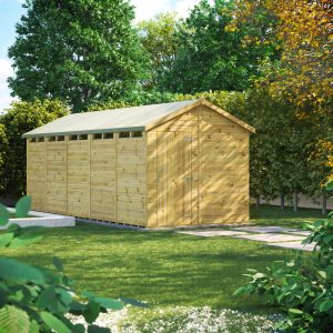 Oren 20' x 8' Premium Shiplap Modular Custom Apex Security Shed