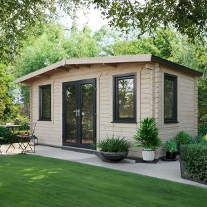 Oren 8' x 16' Marquess Log Cabin - 44mm