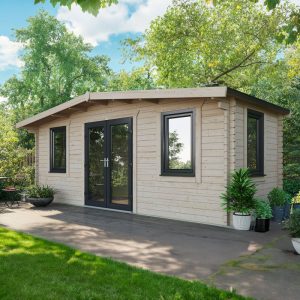 Oren 8' x 20' Marquess Log Cabin - 44mm