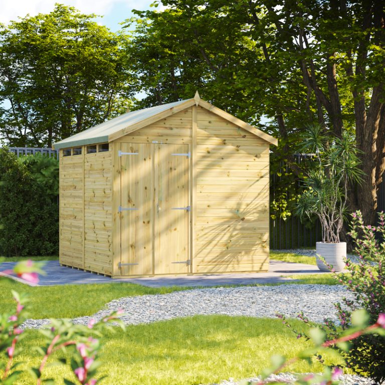 Oren 8' x 8' Premium Shiplap Modular Custom Apex Security Shed