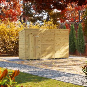 Oren 12' x 4' Premium Shiplap Modular Custom Pent Shed